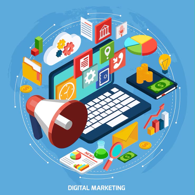 Ícono de marketing digital
